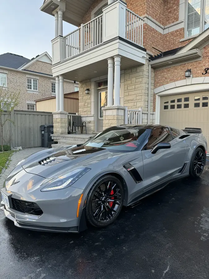 Corvette ceramic coating and paint correction result — A1 Auto Spa Brampton